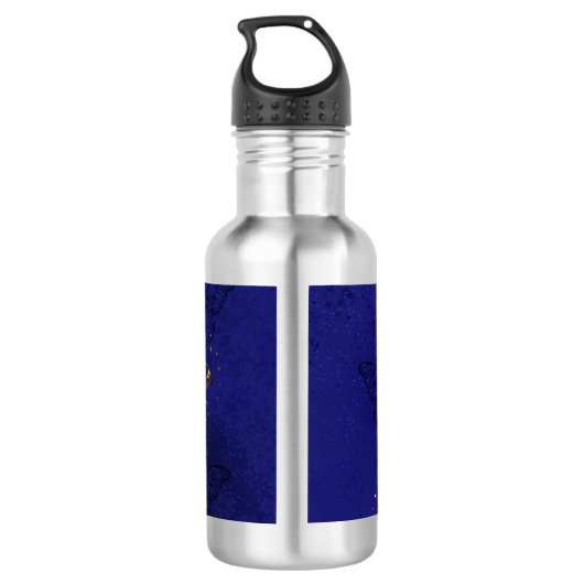 Compositie met Sapphire Butterflies Waterfles (Achterkant)