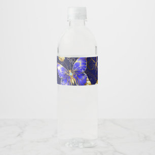 Compositie met Sapphire Butterflies Waterfles Etiket