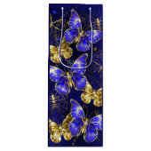 Compositie met Sapphire Butterflies Wijn Cadeautas (Voorkant)