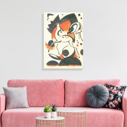 Compositie met Twee Herten door Franz Marc Canvas Afdruk (Insitu (Woonkamer))