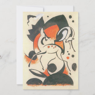 Compositie met twee herten van Franz Marc