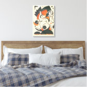 Compositie met twee herten van Franz Marc Canvas Afdruk (Insitu (Slaapkamer))