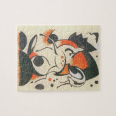 Compositie met twee herten van Franz Marc Legpuzzel (Horizontaal)