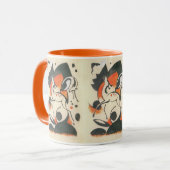 Compositie met twee herten van Franz Marc Mok (Voorkant links)