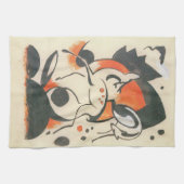Compositie met twee herten van Franz Marc Theedoek (Horizontaal)