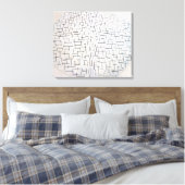 Compositie No. 10, Pier en Oceaan | Mondrian | Canvas Afdruk (Insitu (Slaapkamer))