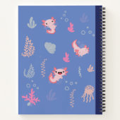Compositie Notitieboek Cute Axolotl Aquatic Patter (Achterkant)