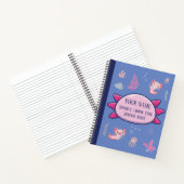 Compositie Notitieboek Cute Axolotl Aquatic Patter (Binnen)
