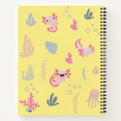 Compositie Notitieboek Cute Axolotl Aquatic Patter (Achterkant)