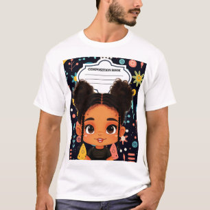 Compositie Notitieboek en potlood Halloween kostuu T-shirt