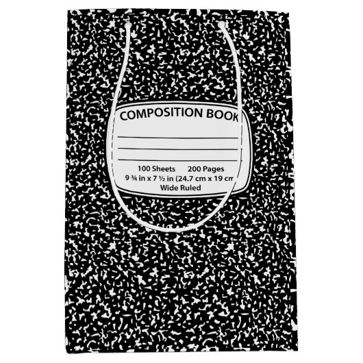 Compositie Notitieboek geschenkzak Medium Cadeauzakje (Voorkant)