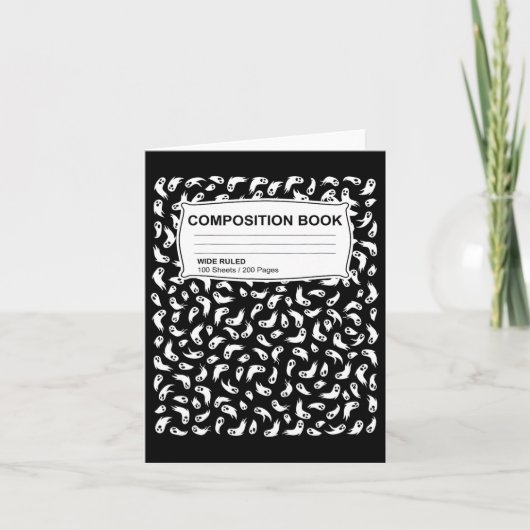 Compositie Notitieboek Halloween Kostuum Mannen Vr Kaart (Voorkant)