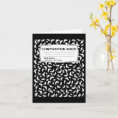 Compositie Notitieboek Halloween Kostuum Mannen Vr Kaart (Gele Bloem)