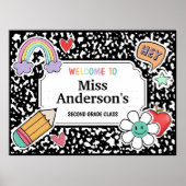 Compositie Notitieboek Teacher Classroom Poster (Voorkant)