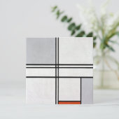Compositie (Nr. 1) Grijs-Rood | Piet Mondrian | (Staand voorkant)