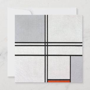 Compositie (Nr. 1) Grijs-Rood Piet Mondrian