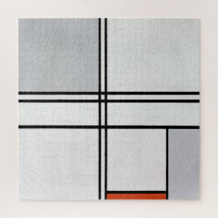 Compositie (Nr. 1) Grijs-Rood Piet Mondrian Legpuzzel