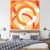 Compositie nr. 43 Square Canvas Print (Insitu (Slaapkamer))