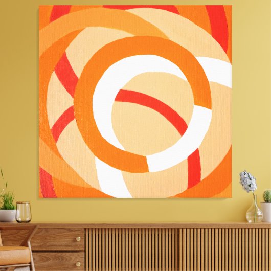 Compositie nr. 43 Square Canvas Print (Insitu (Woonkamer))