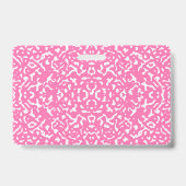Compositie schrift klas gangpas roze badge (Achterkant)