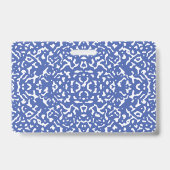 Compositie schrift klas hall pass blauw badge (Achterkant)