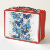 Compositie van witte en blauwe vlinders (Voorkant)