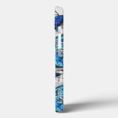 Compositie van witte en blauwe vlinders Case-Mate iPhone case (Achterkant / Links)