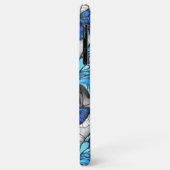 Compositie van witte en blauwe vlinders Case-Mate iPhone case (Achterkant/links)