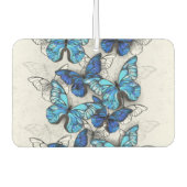 Compositie van witte en blauwe vlinders luchtverfrisser (Voorkant)