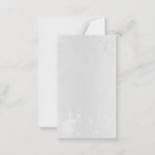 Compositie van witte en blauwe vlinders notitiekaartje (Achterkant)