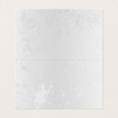 Compositie van witte en blauwe vlinders visitekaartje (Binnenkant ongevouwen)