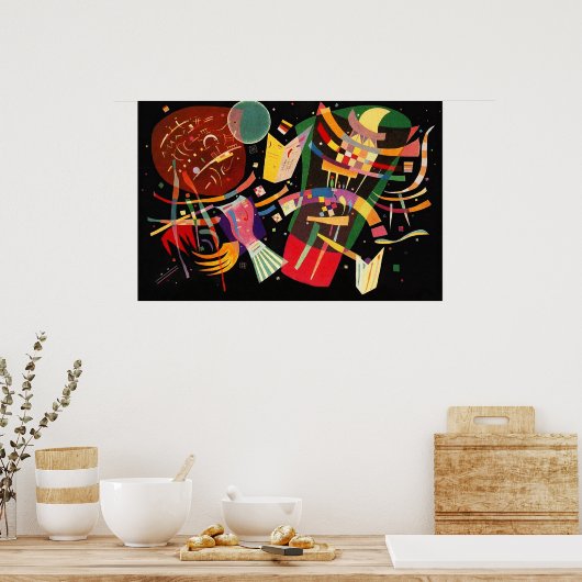 Compositie X Biomorfe Abstractie - Kandinsky Poster (Keuken)