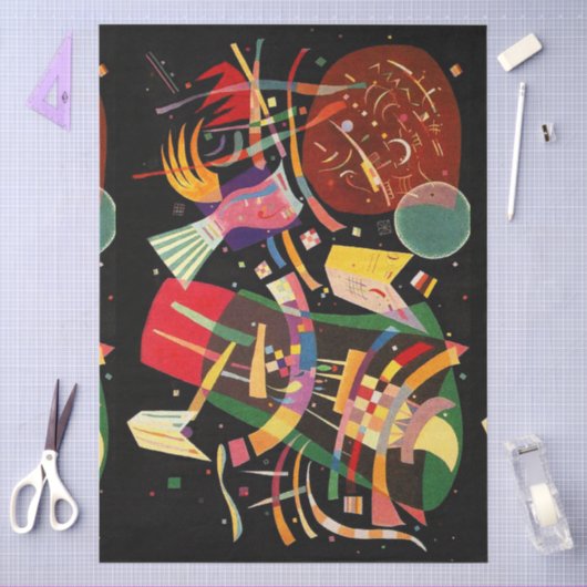 Compositie X Biomorfe Abstractie - Kandinsky Tissuepapier (Craft)