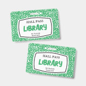 compositieboek bibliotheek pas voor docenten badge (Voor- en achterkant)