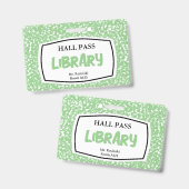 compositieboek bibliotheek pas voor docenten badge (Voor- en achterkant)