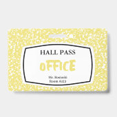 Compositieboek kantoor Hall Pass voor docenten Badge (Voorkant)