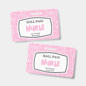 compositieboek verpleegster halfoverleg voor docen badge (Voor- en achterkant)