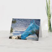 Compositiefoto van ochtendhemel en geschilderd paa bedankkaart (Voorkant)