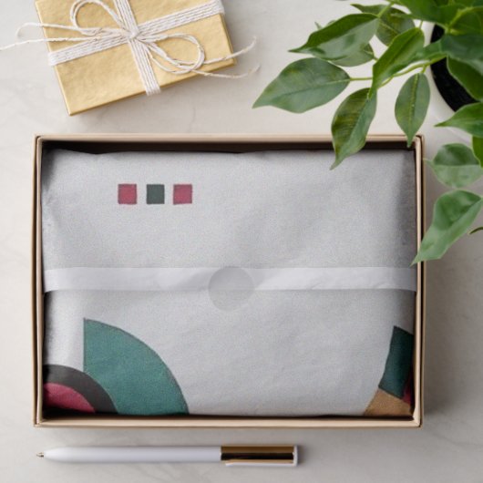 Composition Biomorphic Abstraction-  Kandinsky  Tissuepapier (Geschenk)