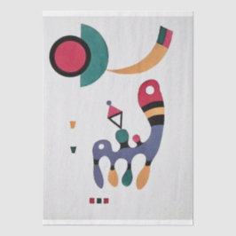 Composition Biomorphic Abstraction-  Kandinsky  Tissuepapier