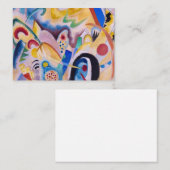 Composition in yellow, 1923 by Wassily Kandinsky Notitiekaartje (Voorkant / Achterkant)