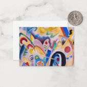 Composition in yellow, 1923 by Wassily Kandinsky Notitiekaartje (Voorkant / Achterkant in situ)