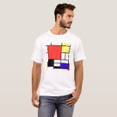 Composition , Mondriaan T-shirt (Voorkant volledig)