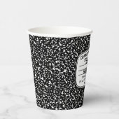 Composition Notebook Party Cups – Disposable Cups Papieren Bekers (Rechts)