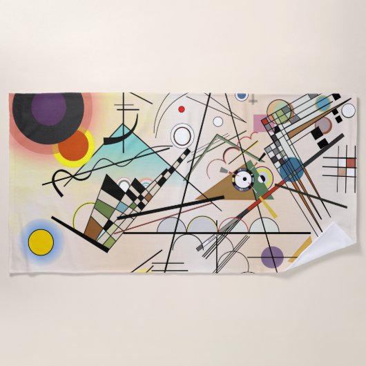 Composition VIII by Wassily Kandinsky Strandlaken (Voorkant)