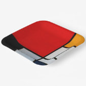 Composition with Large Red Plane Papieren Bordje (Gebogen)