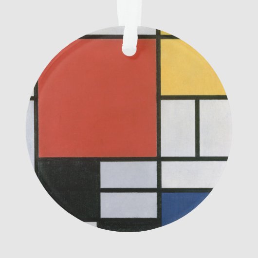 Composition with Red Yellow Blue & Black Abstract  Ornament (achterkant)
