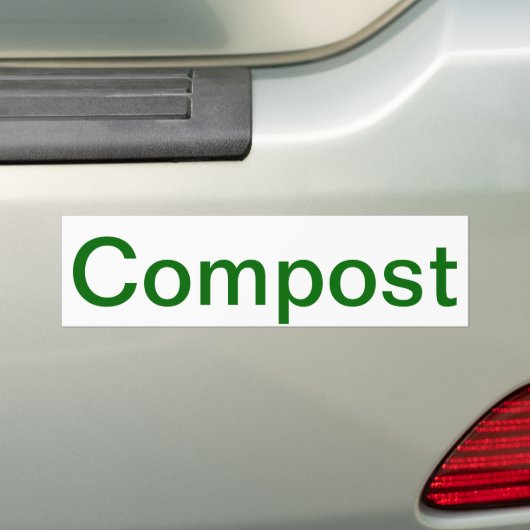 Compost Bumpersticker (Op auto)