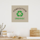 compost composteren composter biologische landbouw poster (Keuken)