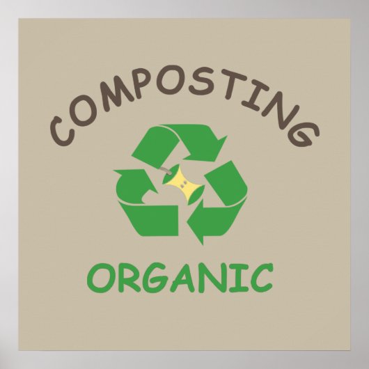 compost composteren composter biologische landbouw poster (Voorkant)